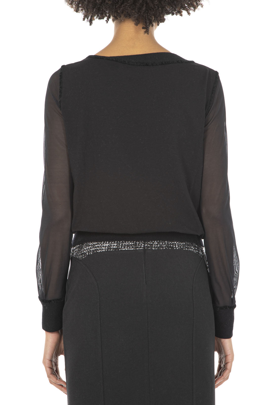 Elisa Cavaletti - Tulle Sleeve Blouse