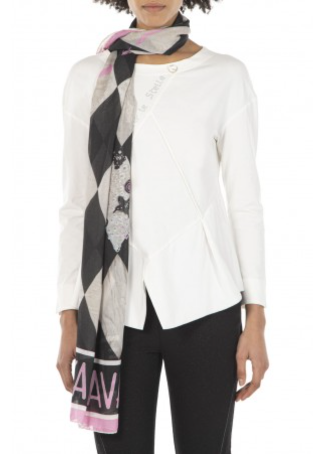 Elisa Cavaletti - Diamond Print Wool-Blend Scarf