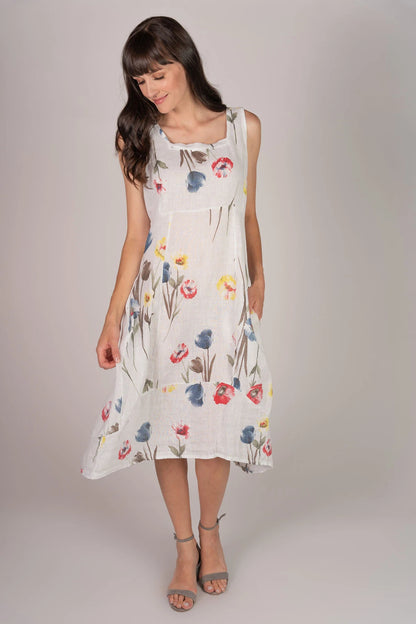 Me & Gee - Floral Tank Dress With Pockets
