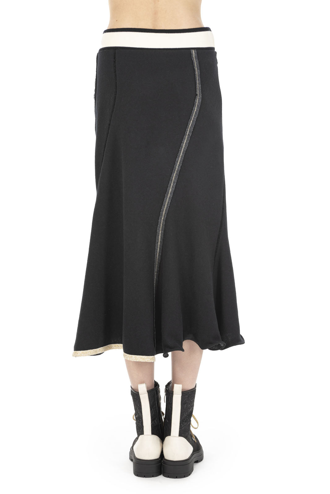 Elisa Cavaletti - Stripe Waistband Midi Skirt