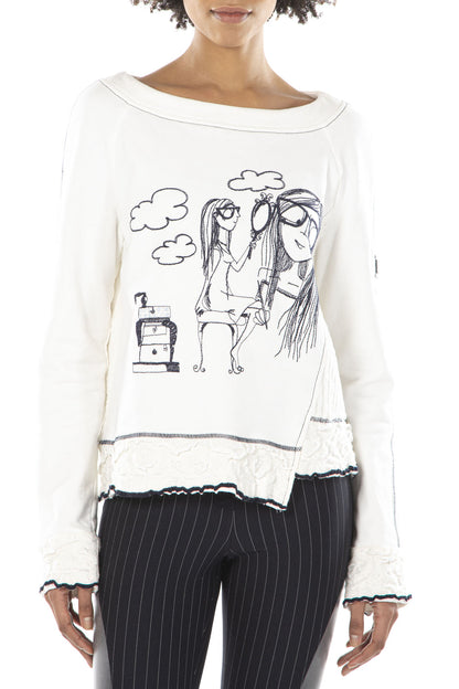 Elisa Cavaletti - Sketch Print Sweatshirt