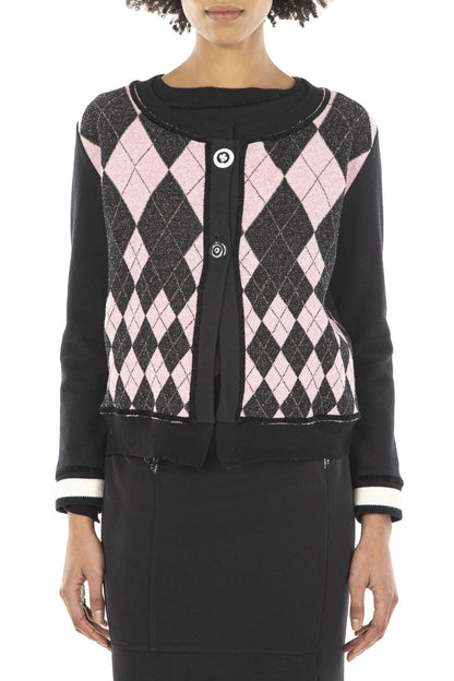 Elisa Cavaletti - Diamond Print Cardigan