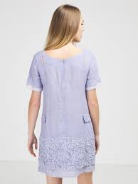 Elisa Cavaletti - Lilac Linen Dress